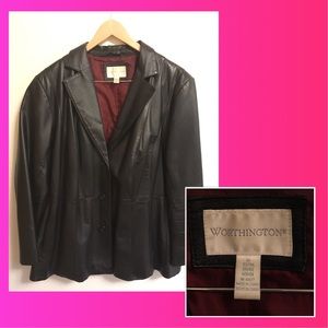 Plus Size Leather Jacket
